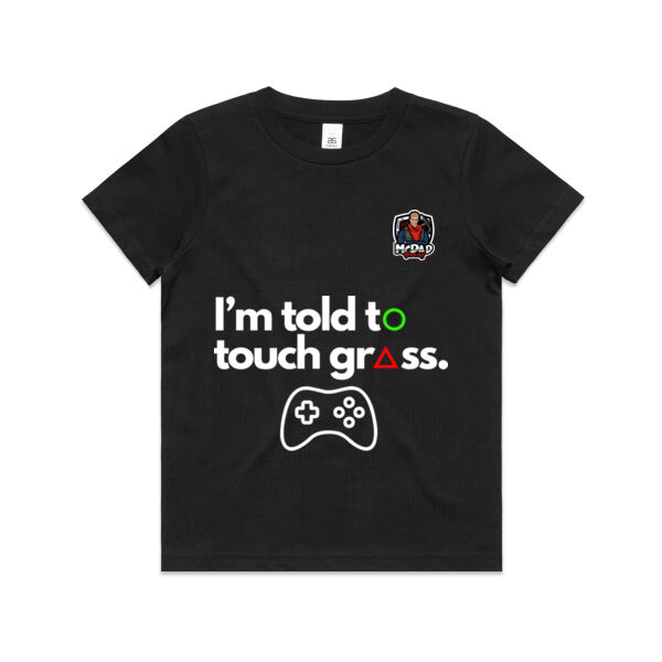 Kids "Touch Grass" T shirt Thumbnail